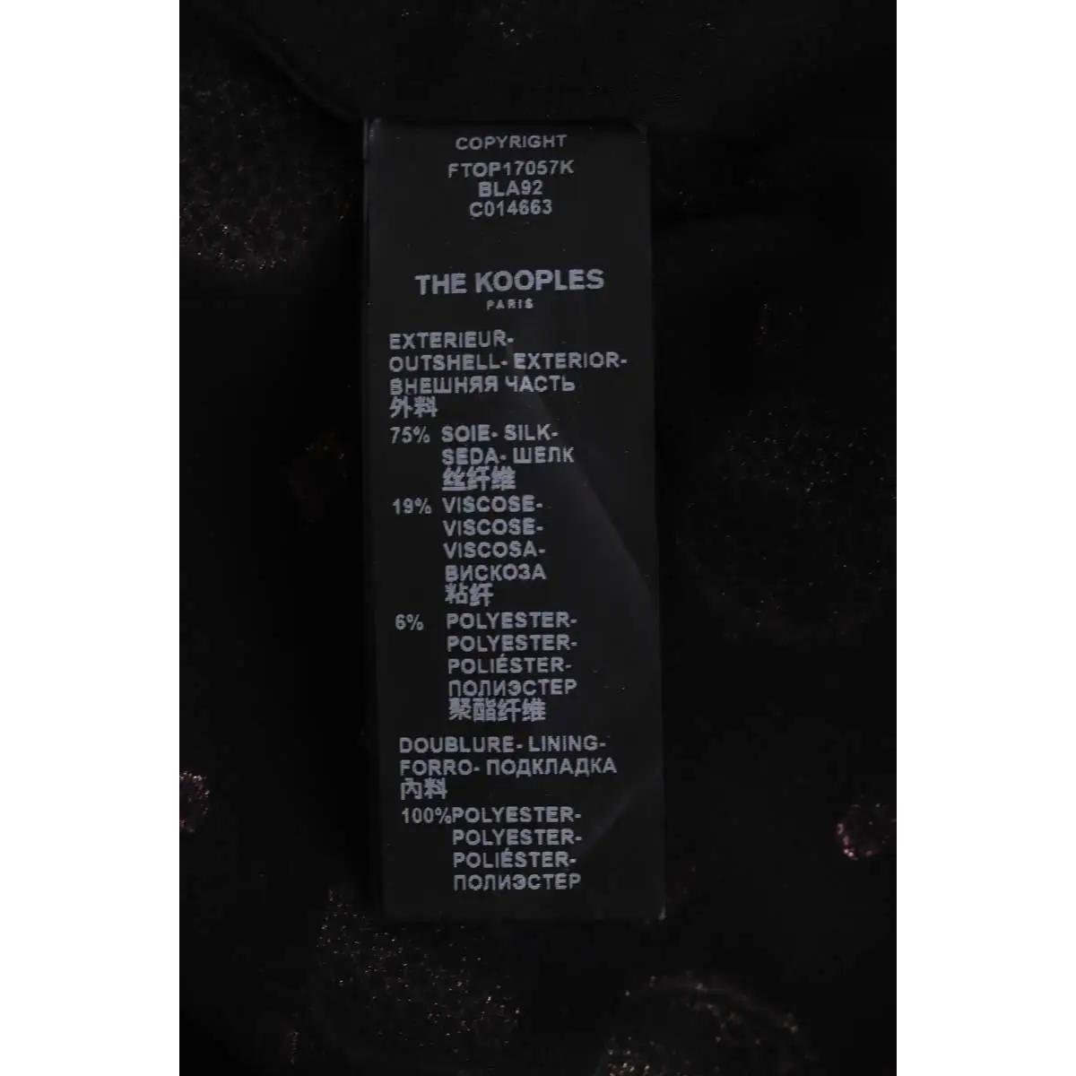 Blouse - Très Bon État noir, THE KOOPLES