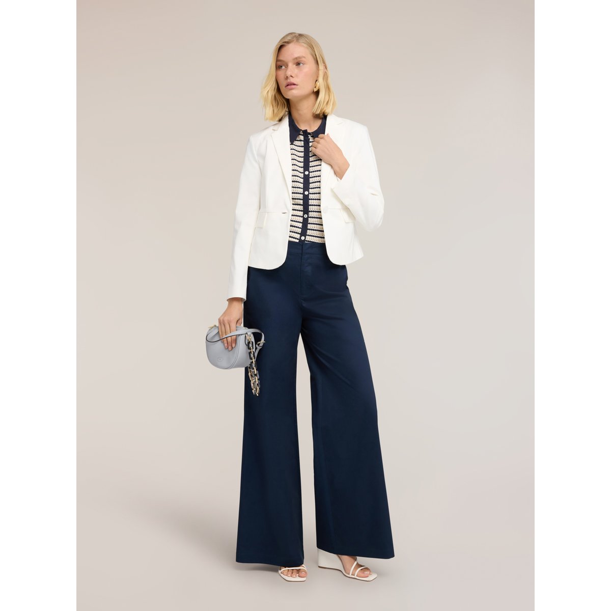 Blazer sur mesure blanc, MOTIVI