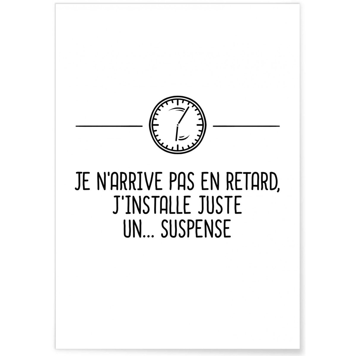 Affiche Suspense blanc, L'AFFICHERIE