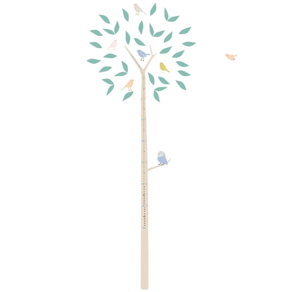 Toise décorative Arbre beige, vert, MIMI'LOU