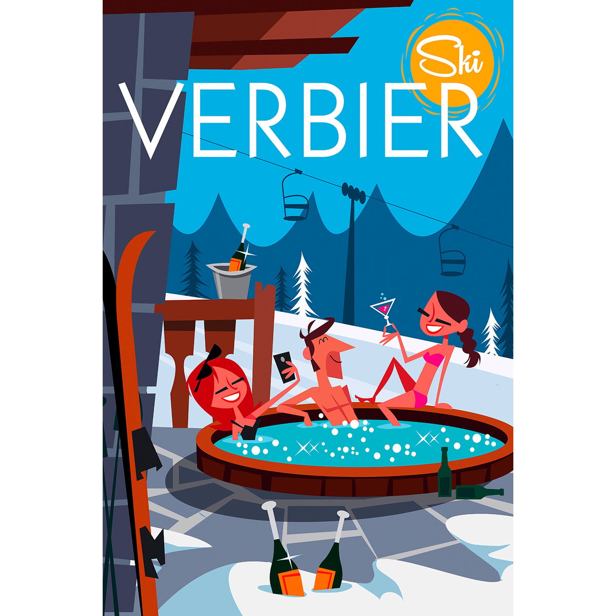 Tableau  verbier tableau alu dibond, HEXOA
