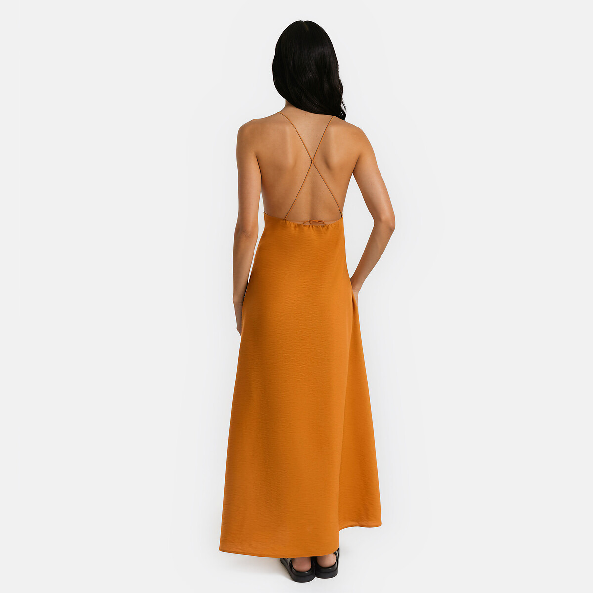 Maxi Cami Dress camel brown, LA REDOUTE COLLECTIONS