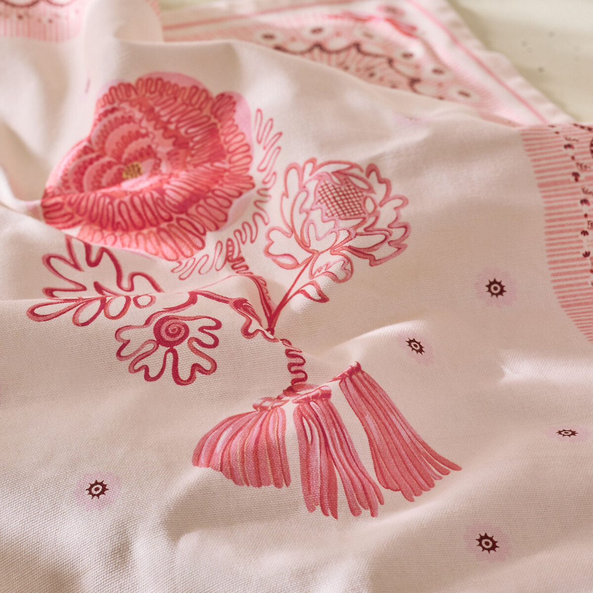 Set of 2 Spitalfields Silk Tea Towels multi-coloured, CATH KIDSTON
