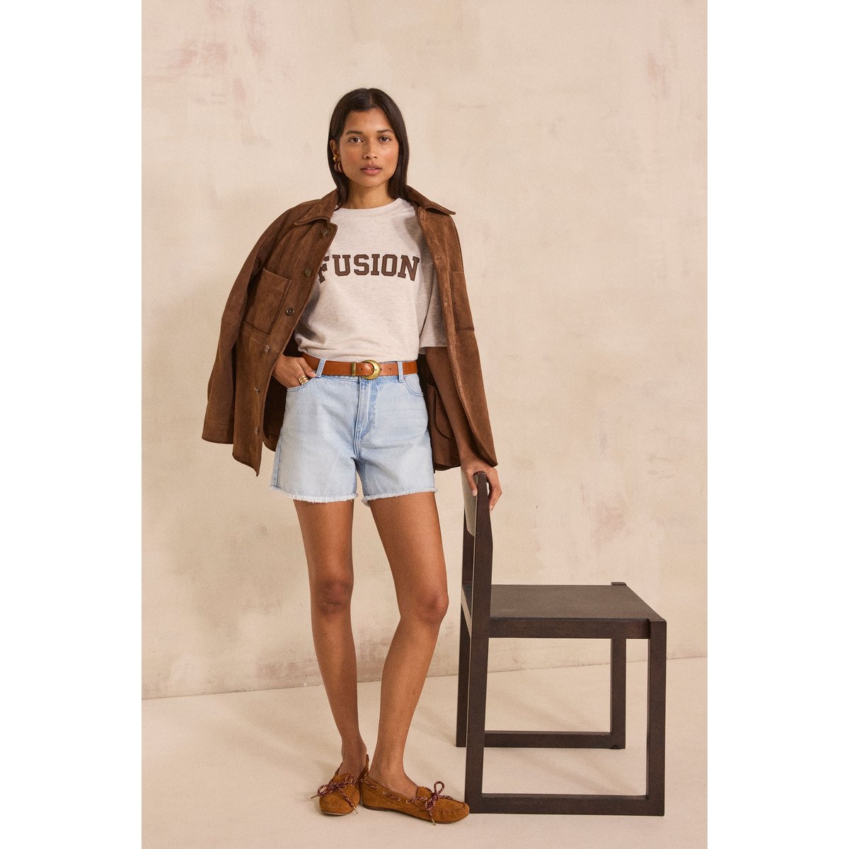 Sweatshirt unisexe à manches courtes ENVOUTANT naturel, Maison 123