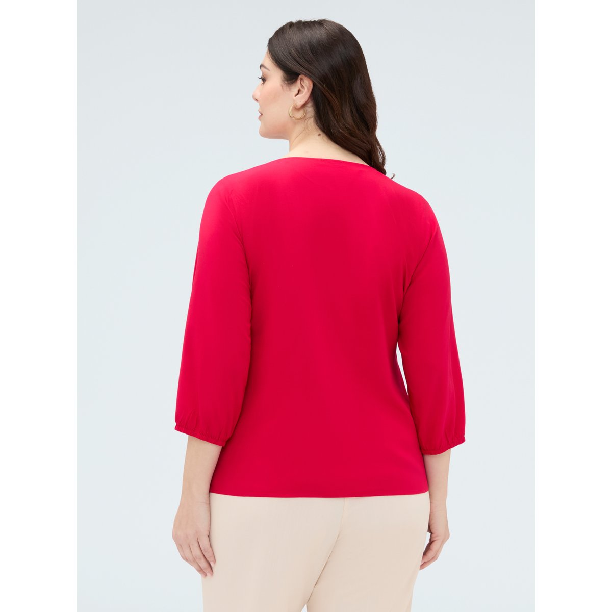 Blouse avec nœud au bas fuchsia, FIORELLA RUBINO