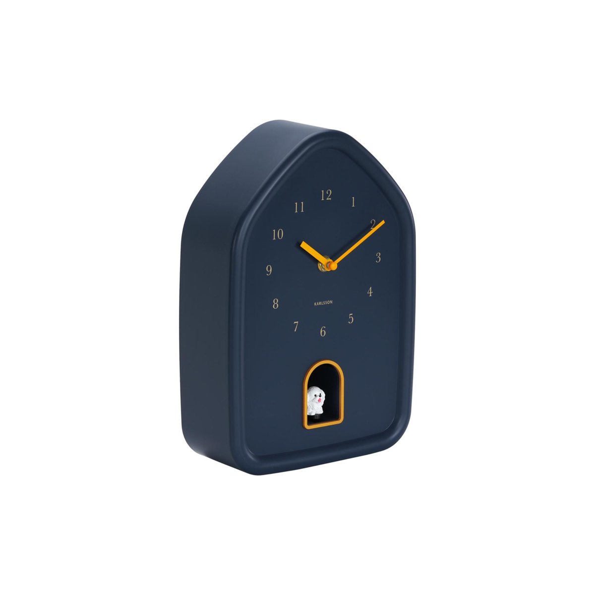 Horloge Murale Plastique MODERN DOGGY bleu foncé, KARLSSON
