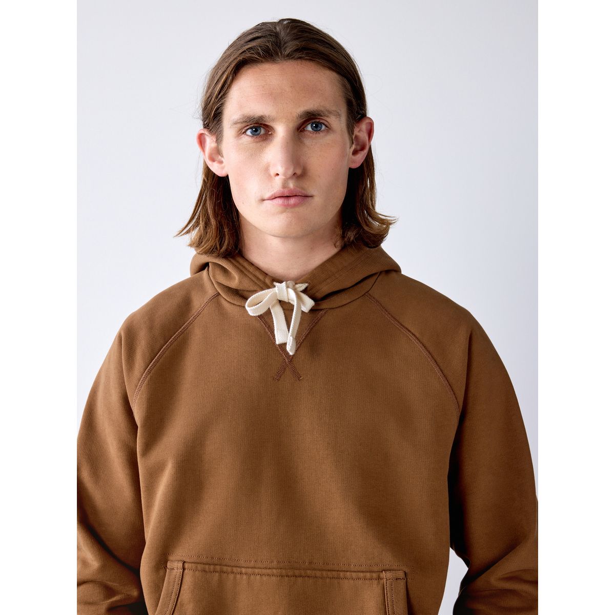 Sweat à capuche doux envers bouclé marron fauve, NEXT