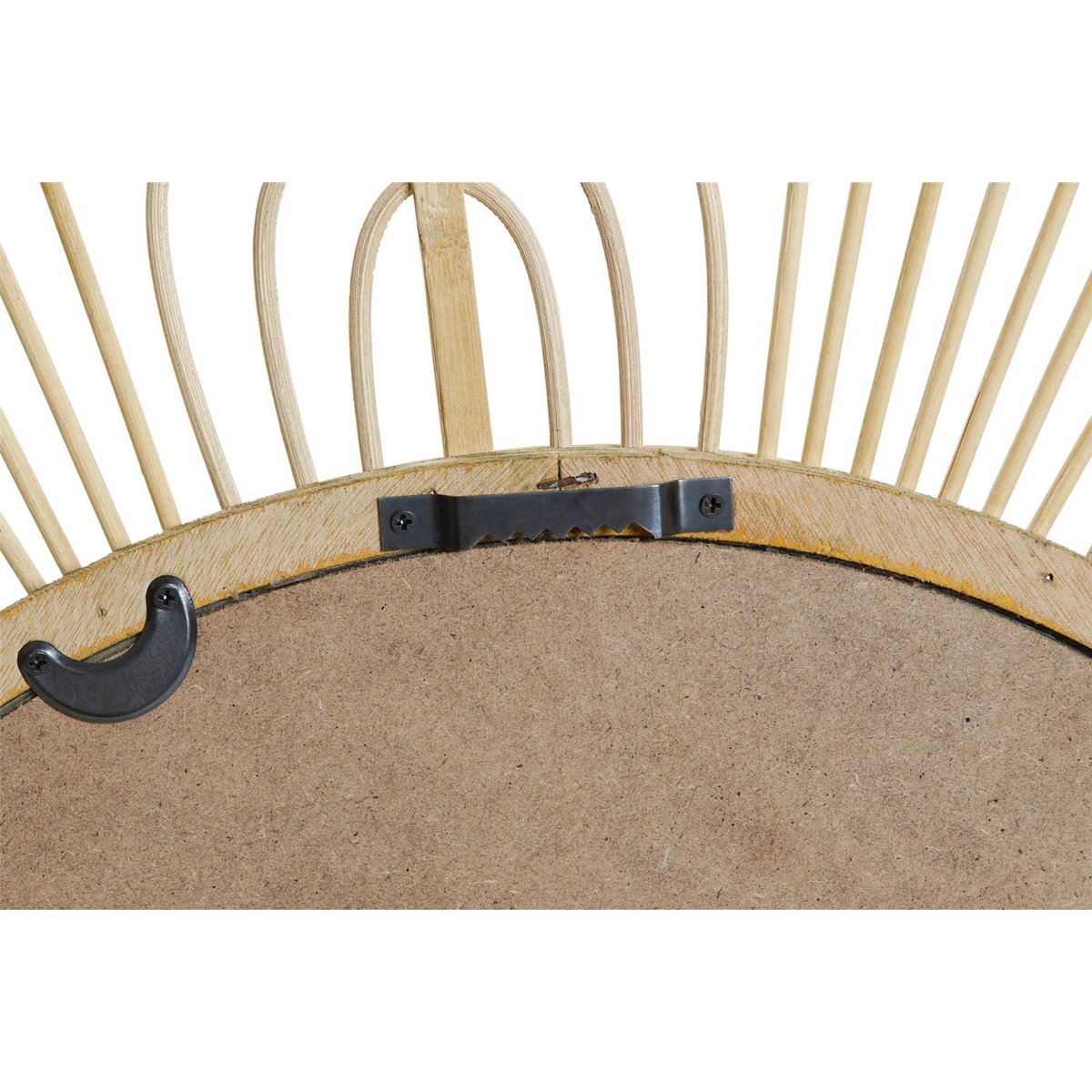 Miroir rond en bambou style scandinave bambou naturel clair, RECOLLECTION