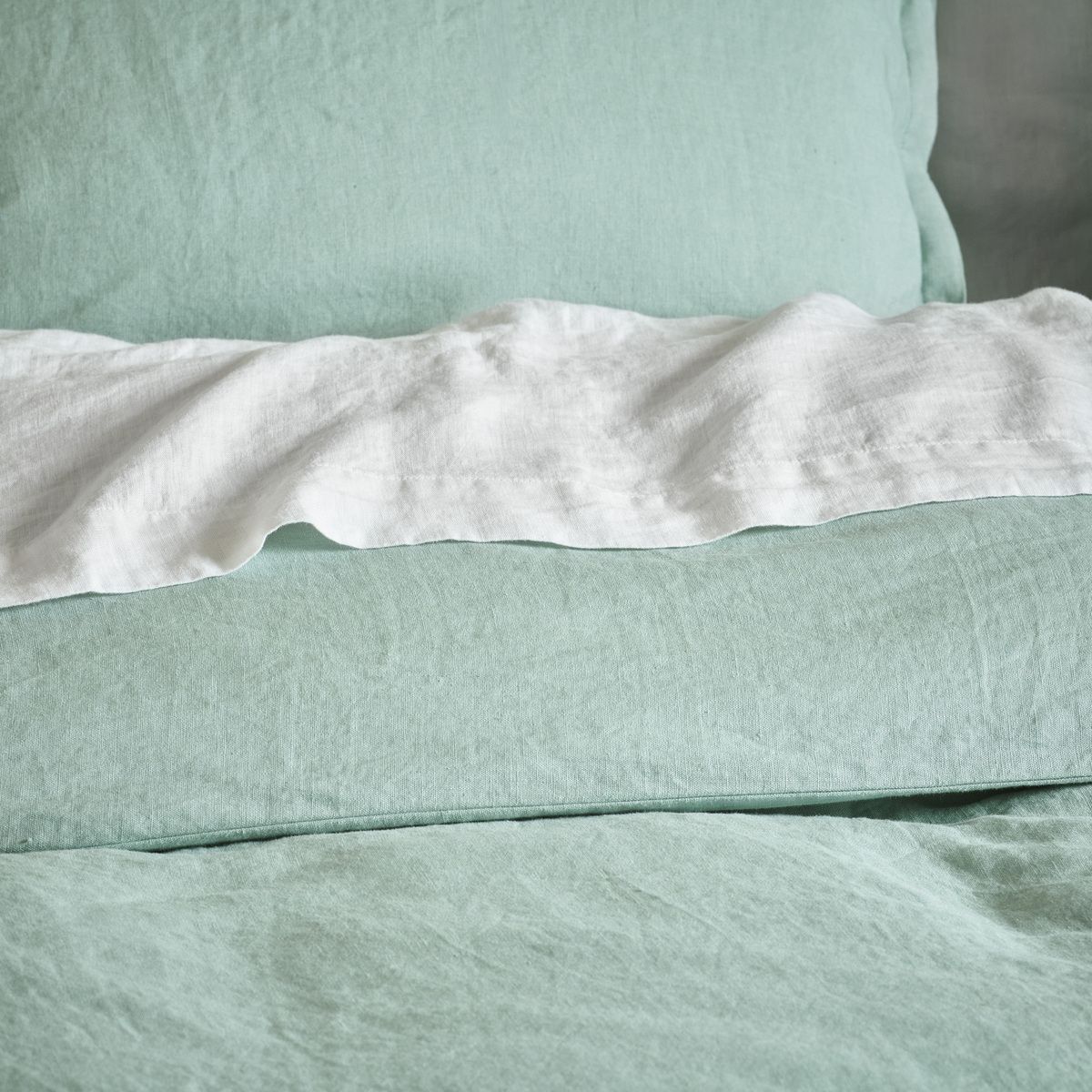 Drap Plat Uni - LIN LAVE blanc, TRADITION DES VOSGES