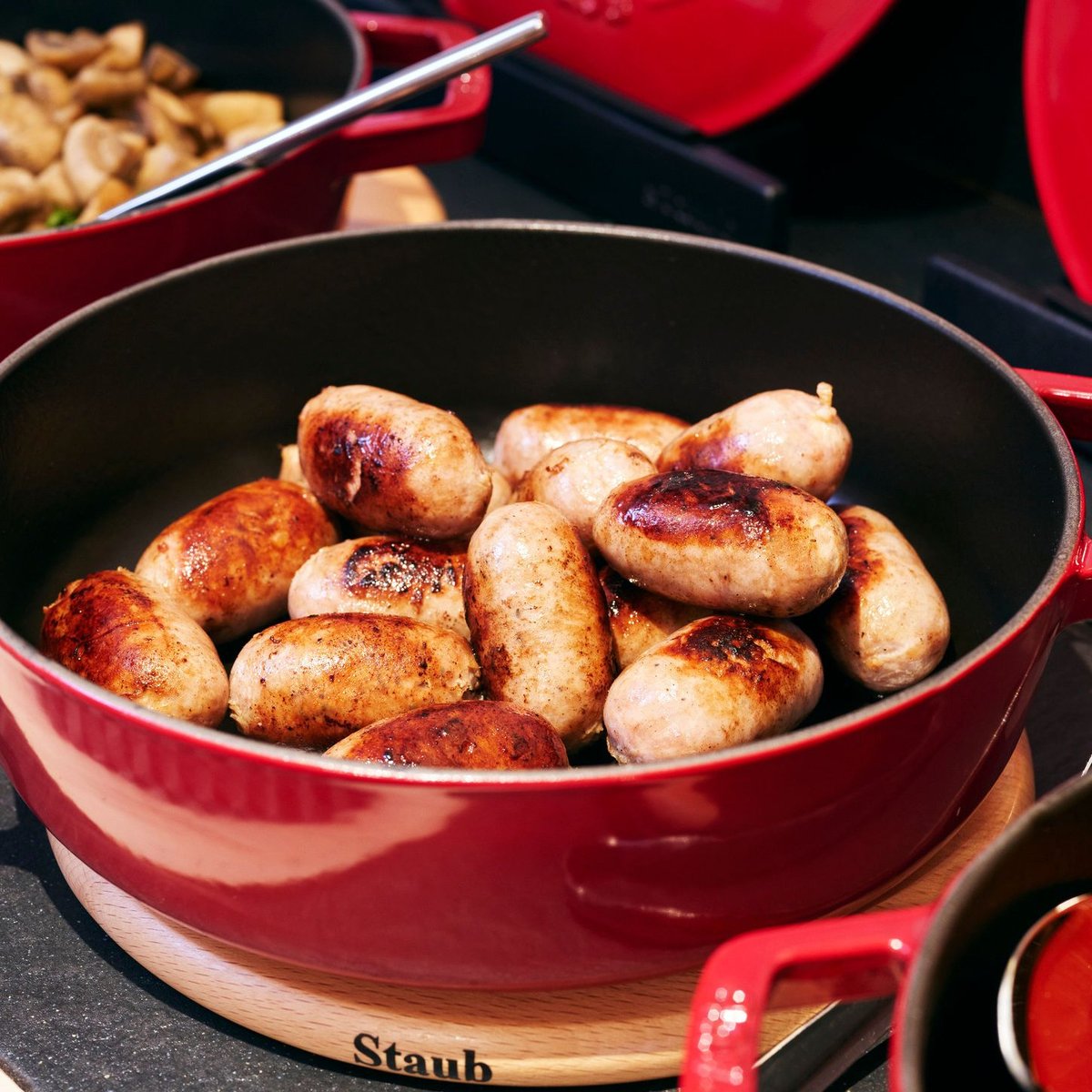 24 cm, Sauteuse Chistera, Cerise cerise, STAUB