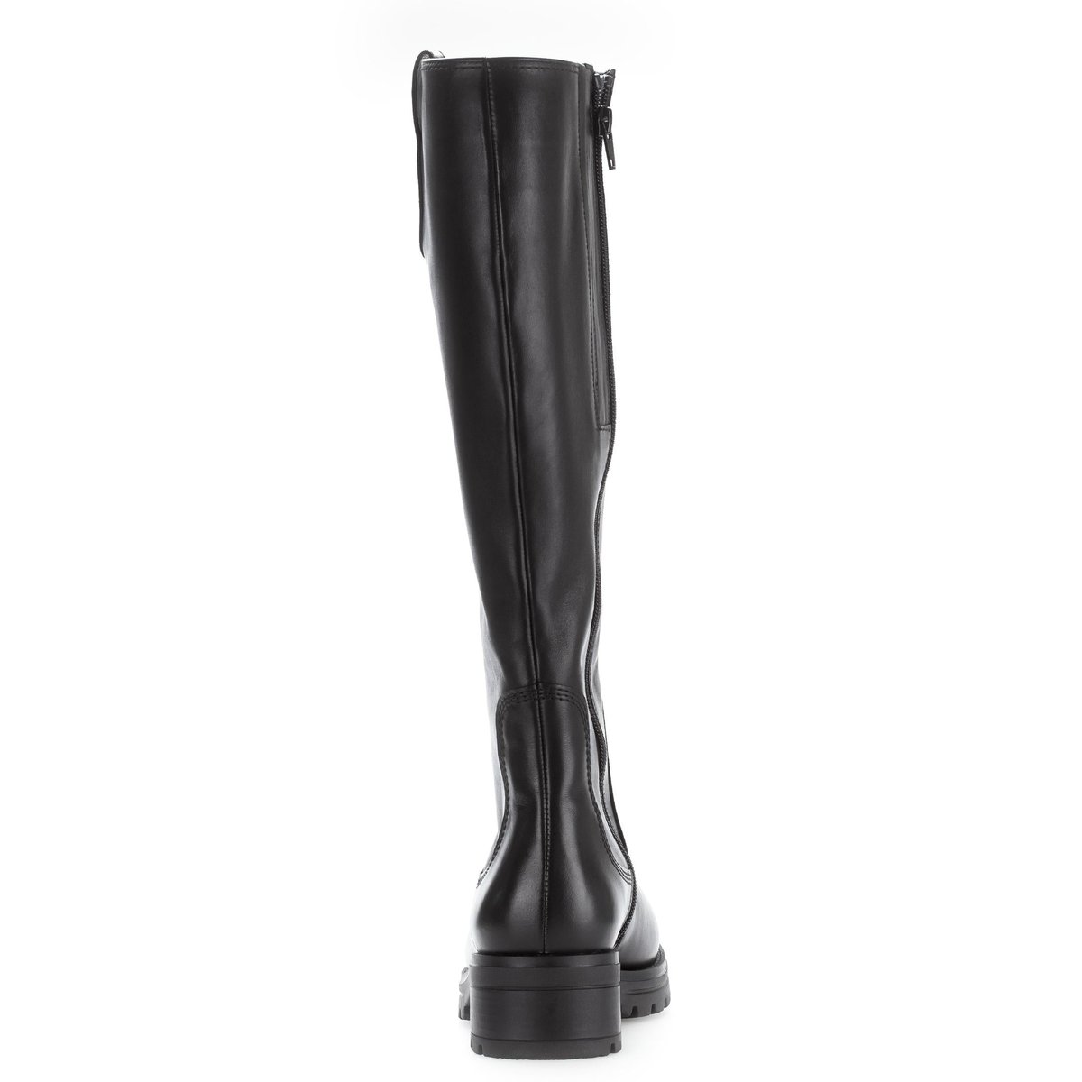 Bottes en cuir lisse à talon décroché noir lisse, GABOR