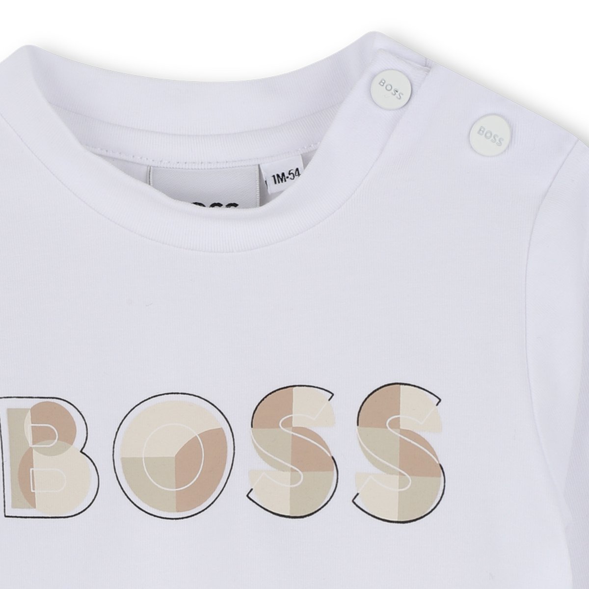 T-shirts à manches longues blanc, BOSS KIDSWEAR