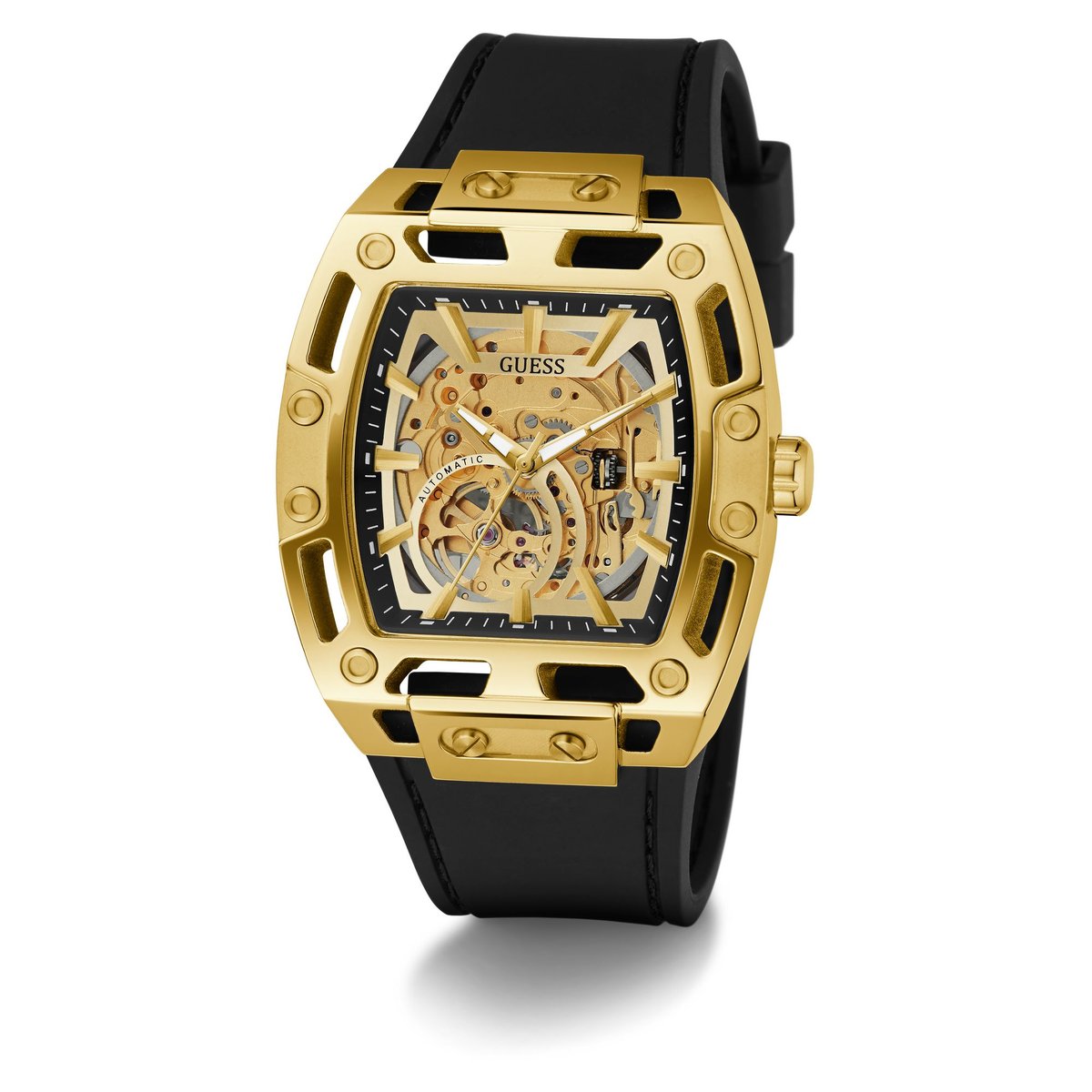 Montre Analogique PHOENIX doré champagne noir, GUESS