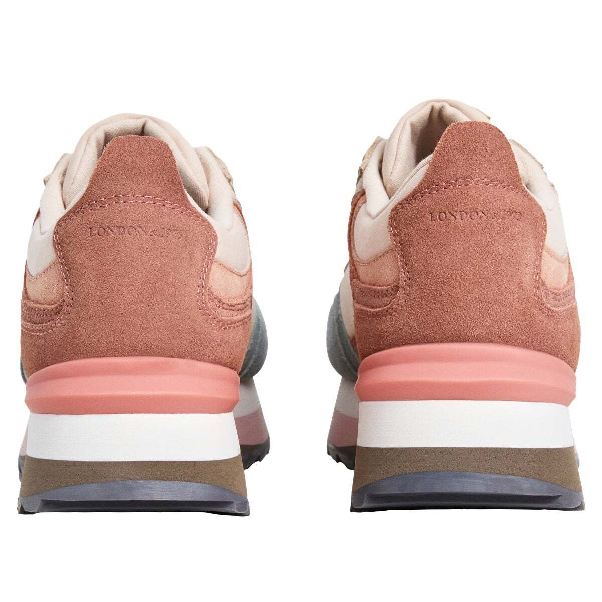 Freya - Baskets En Cuir Avec Détails En Daim bleu glacé, PEPE JEANS
