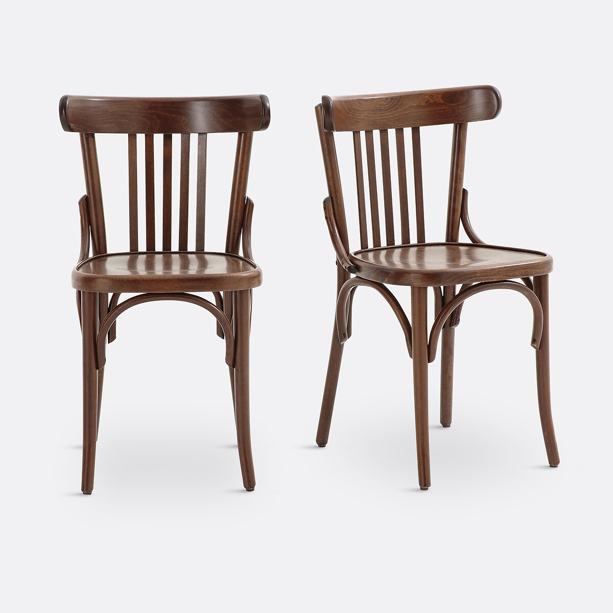 Lot de 2 chaises à barreaux, Bistro noyer, LA REDOUTE INTERIEURS