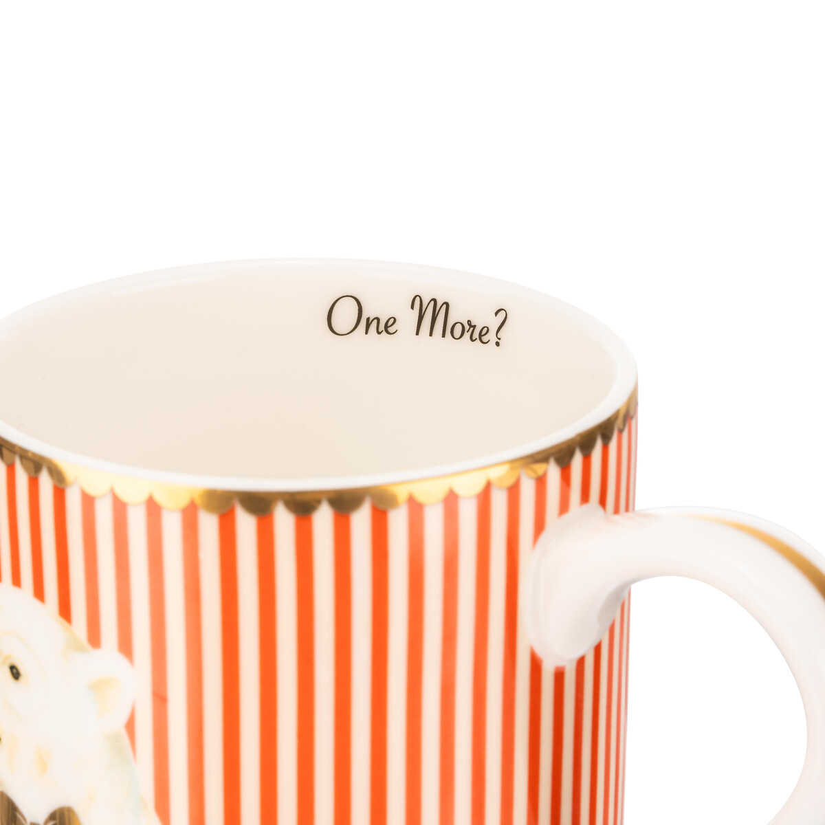 Medium Xmas Polar Bear Mug red, YVONNE ELLEN