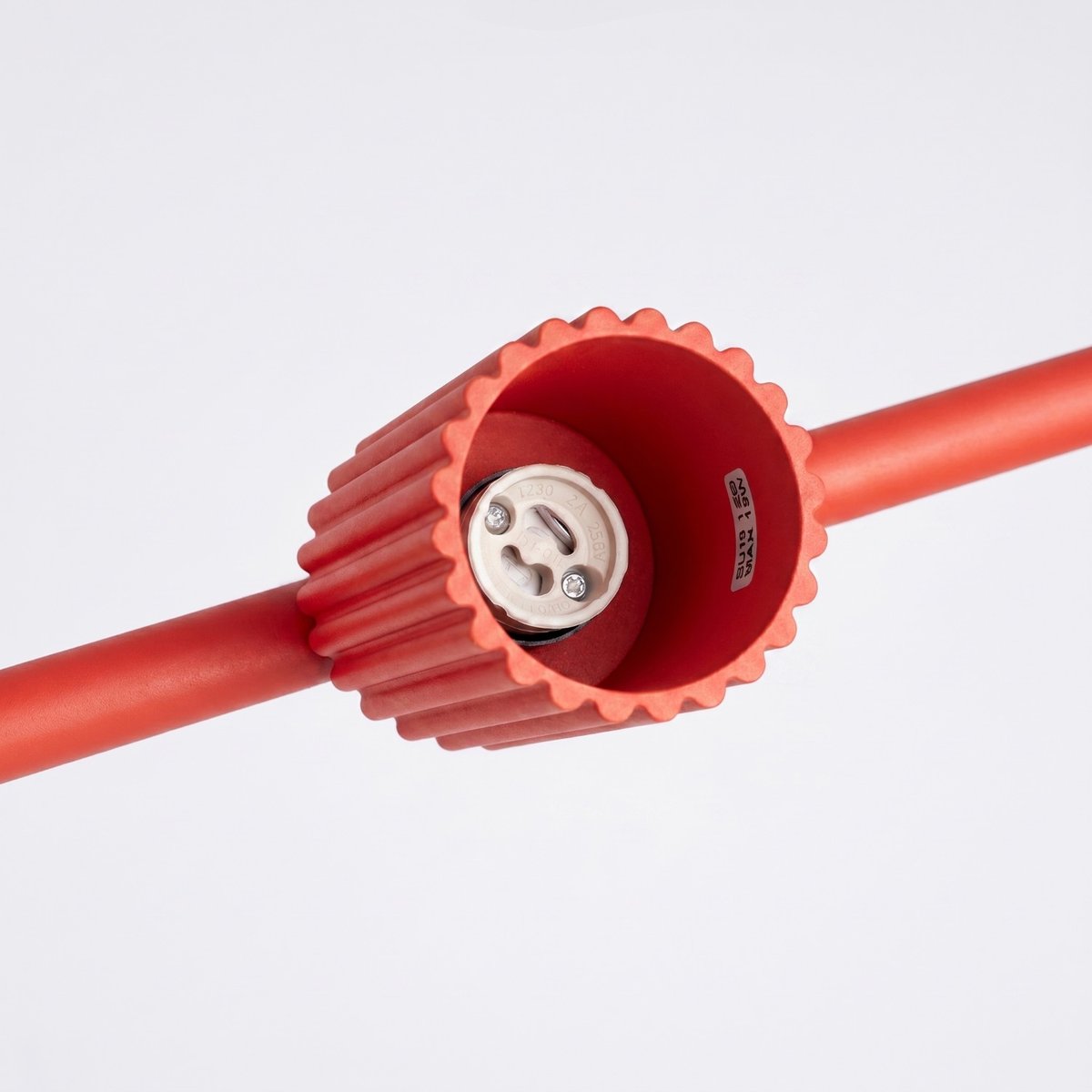 Lustre Aluminium Rouge GU10 4 Karbon rouge, EDEN