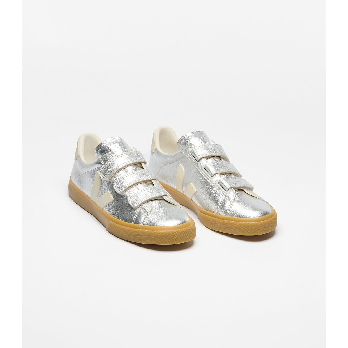 Baskets cuir Recife Logo argent, VEJA