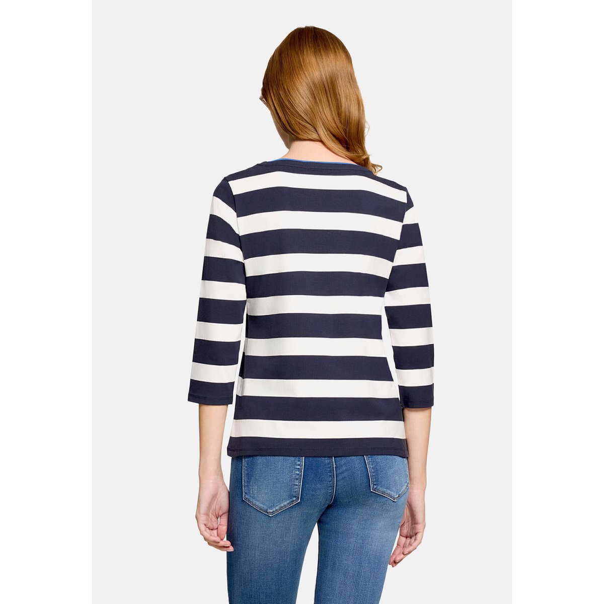 T-shirt basique à impression bleu/blanc, BETTY BARCLAY