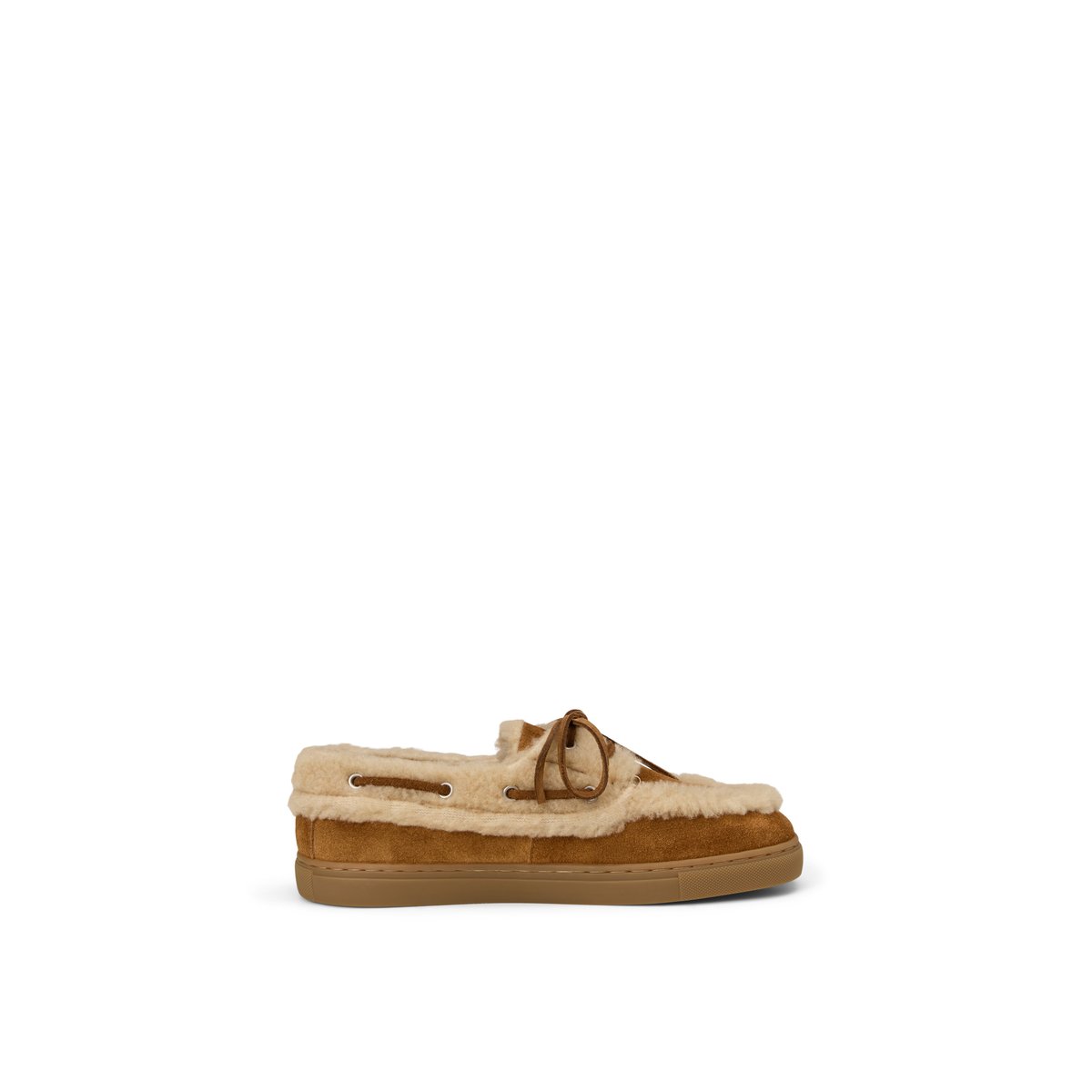 Chaussures de bateau, modèle Kara en cuir velours huilé cognac, MARC O'POLO