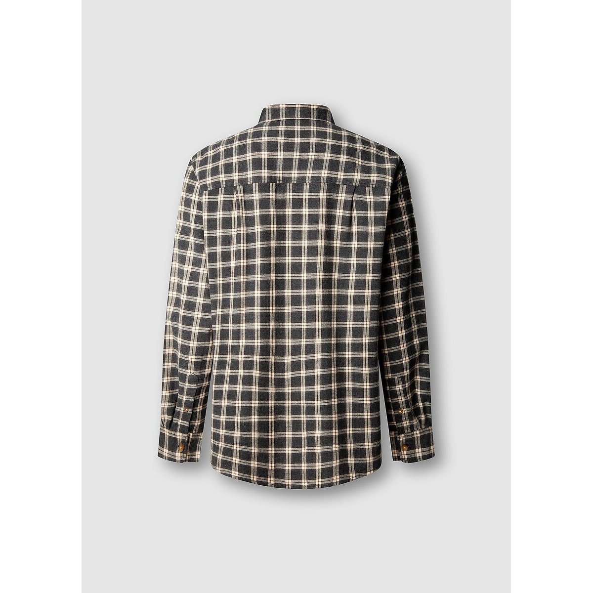 Chemise droite à carreaux, manches longues carreaux marron, PEPE JEANS