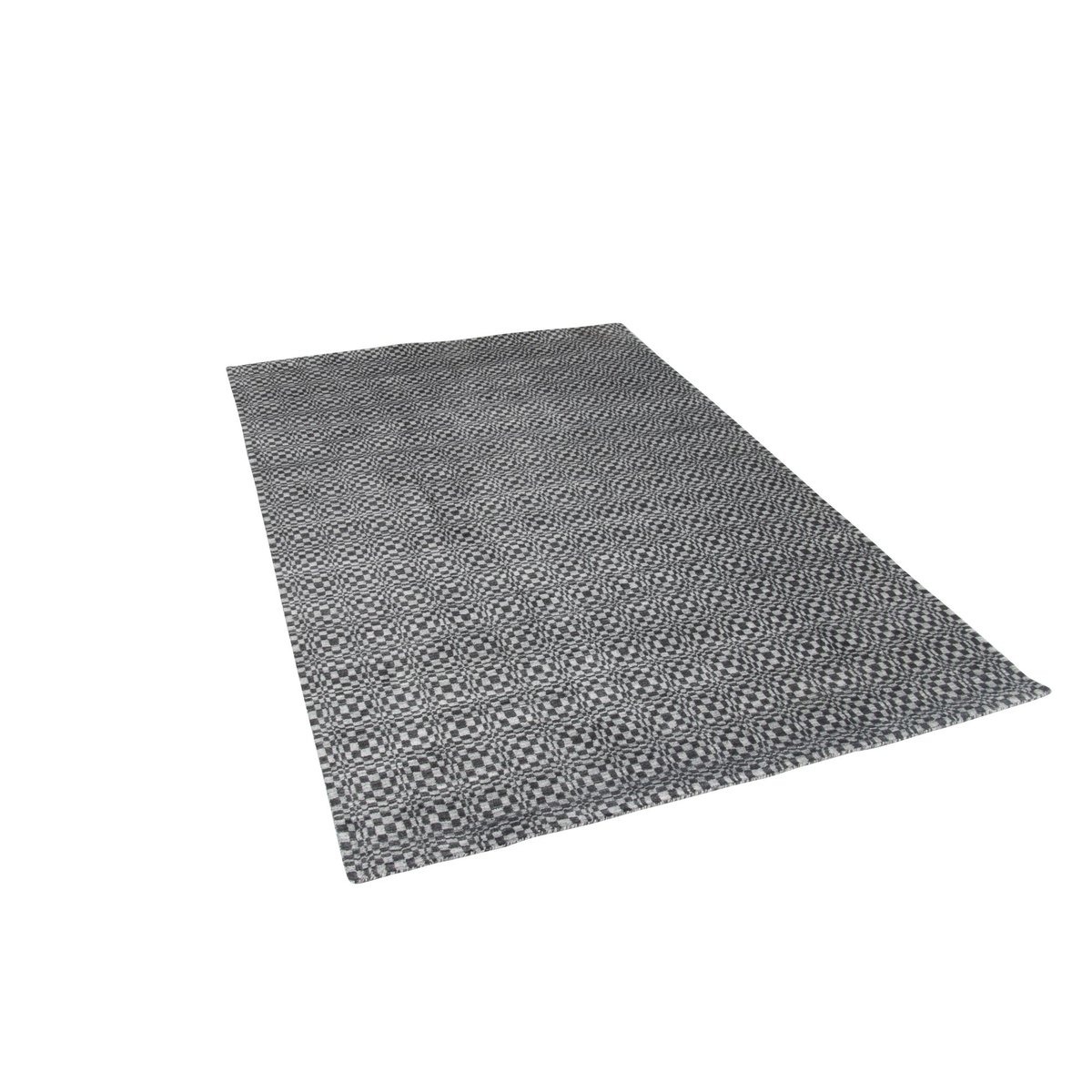 Tapis MYSORE, tufté main, 100% viscose, plat gris, THEKO