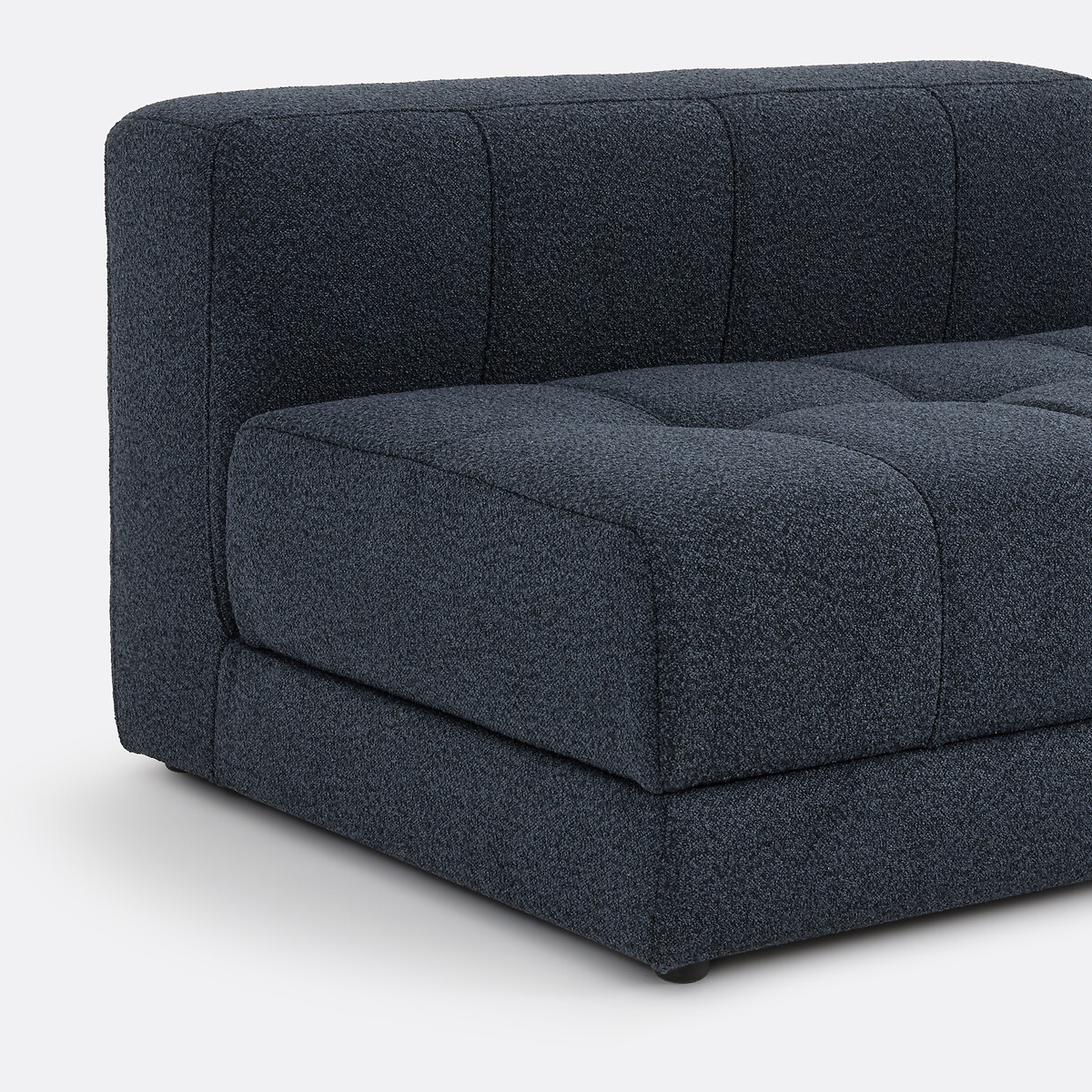 Banquette assise pivotante, droit, modulable, en bouclette fine, FANO bleu, LA REDOUTE INTERIEURS