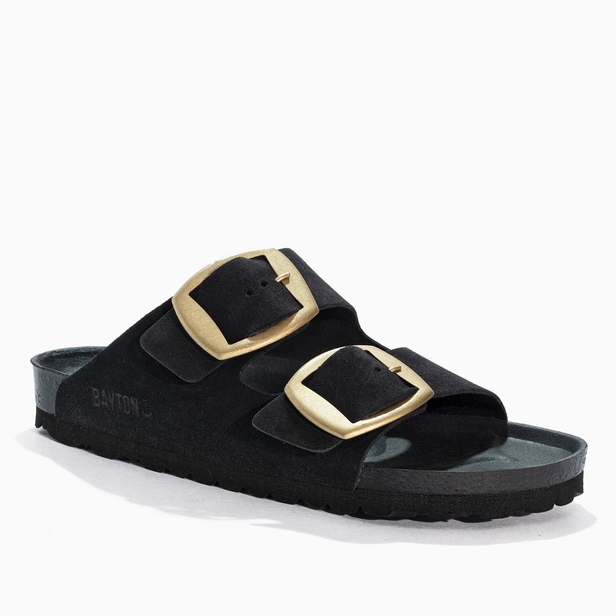 Sandales en cuir suédé ALICANTE black, BAYTON