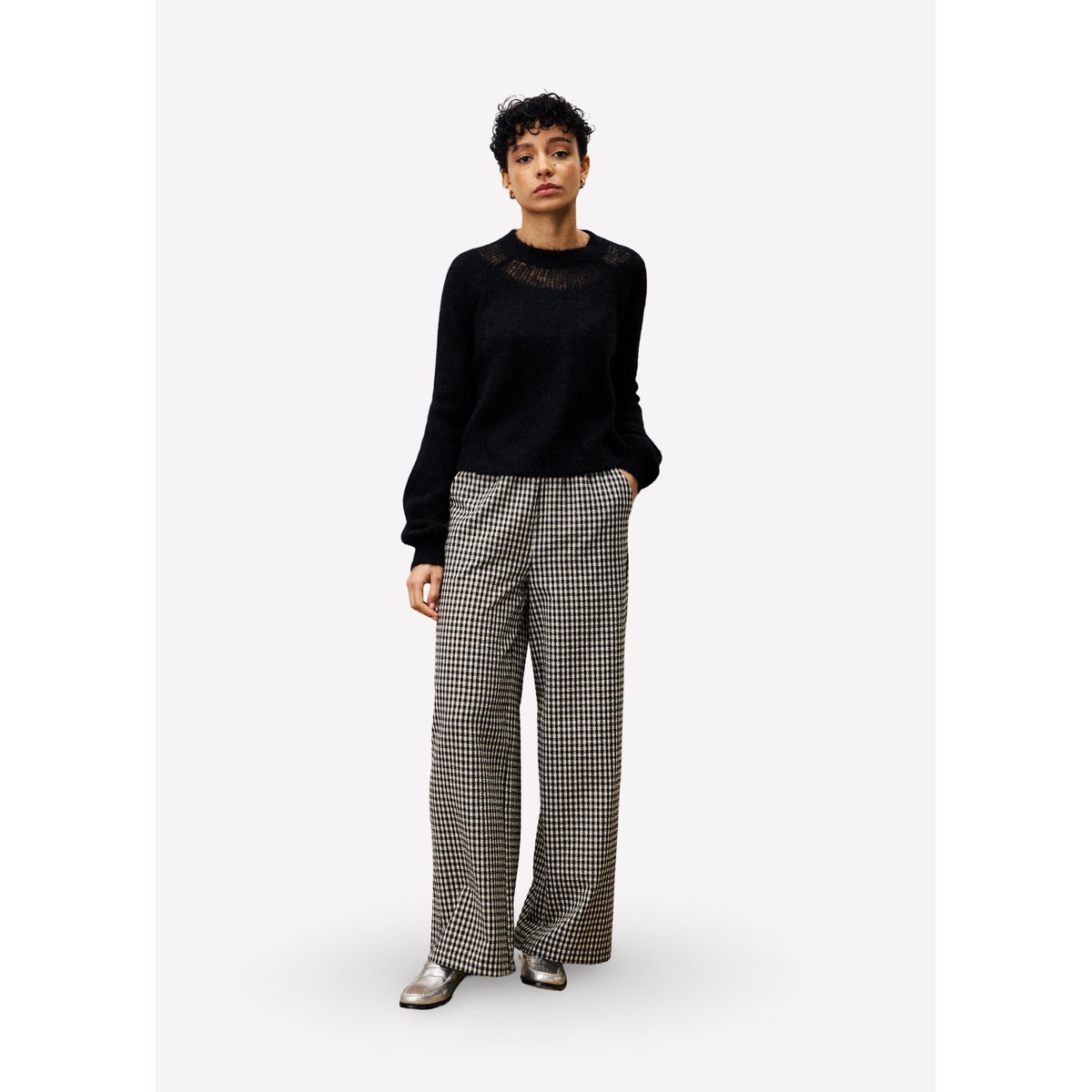 Pull en mohair PIVOINE noir, FRNCH