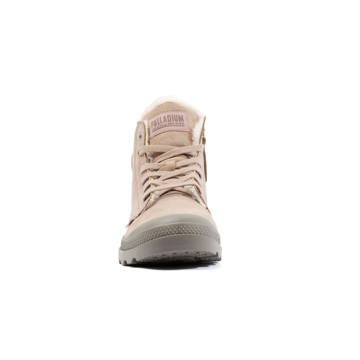 Boots en cuir PAMPA HI ZIP WL beige, PALLADIUM