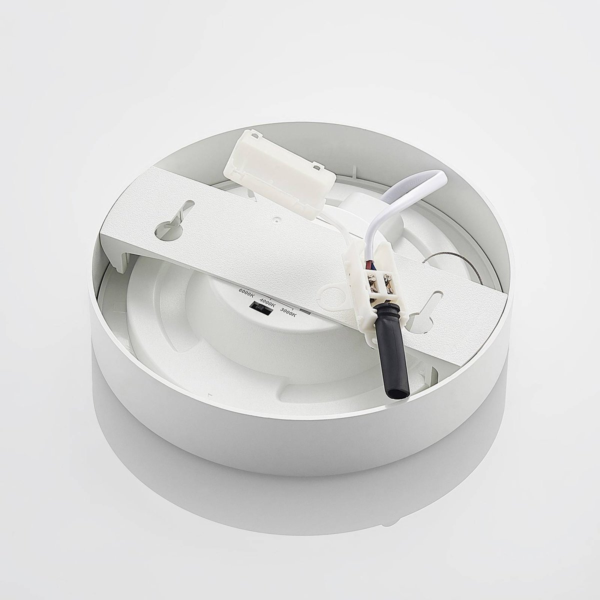 Plafonnier en aluminium moderneLED, Edwina blanc, PRIOS