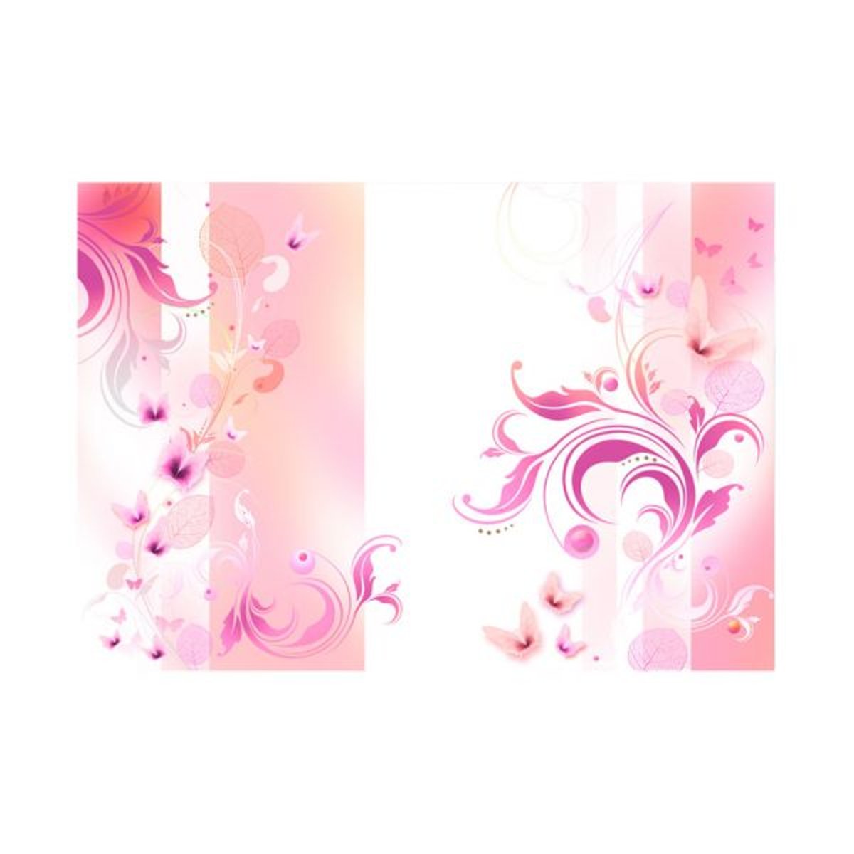 Papier peint intissé panoramique Rose passion rose, EDEN
