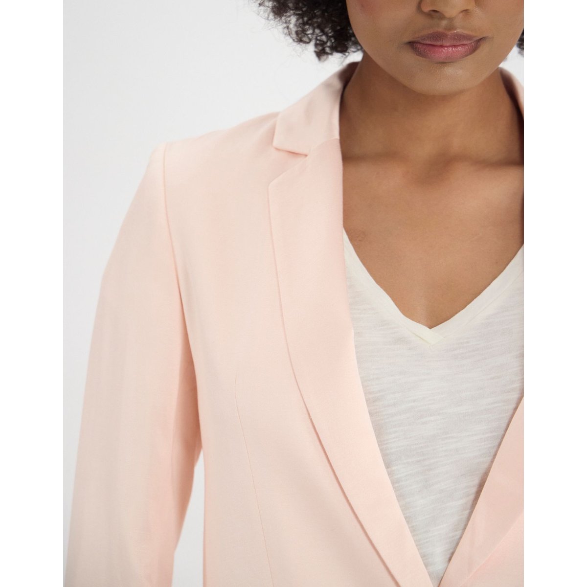 Veste Bruna en viscose mélangée rose pâle pale pink, INES DE LA FRESSANGE PARIS