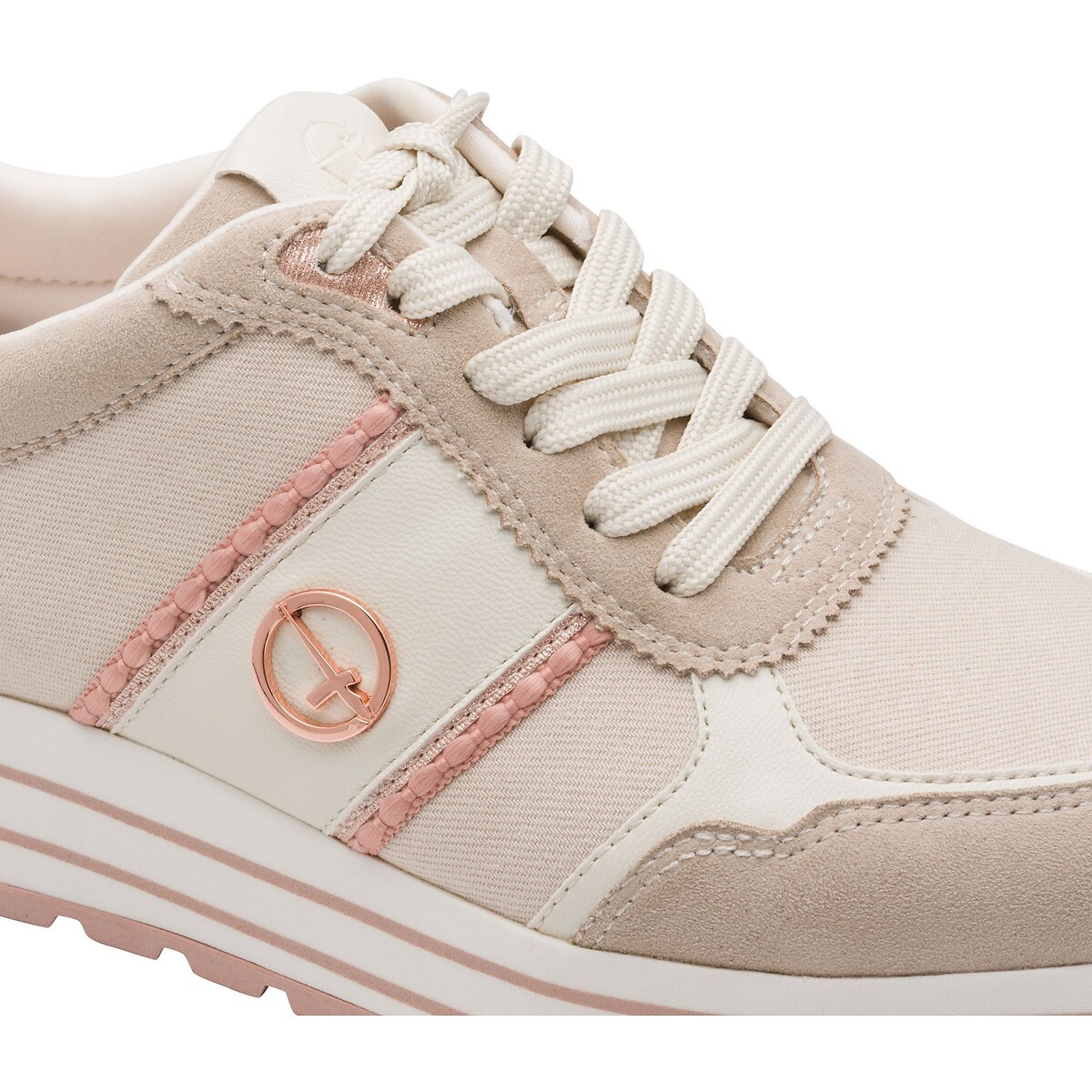 Baskets à lacets rose pale, TAMARIS
