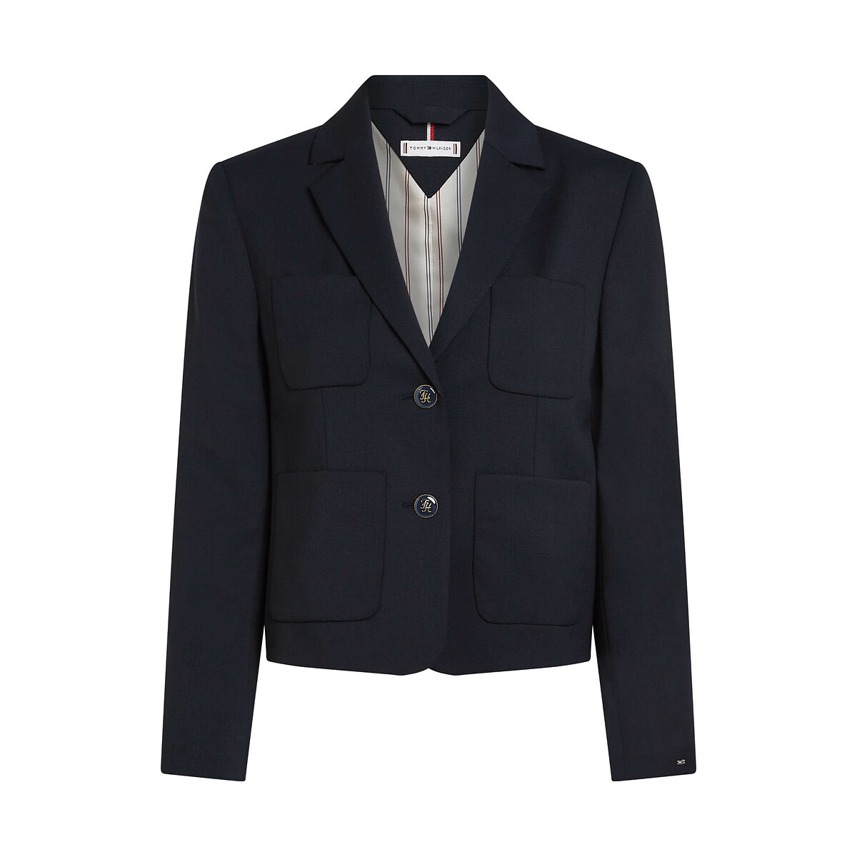 Short Buttoned Blazer navy, TOMMY HILFIGER