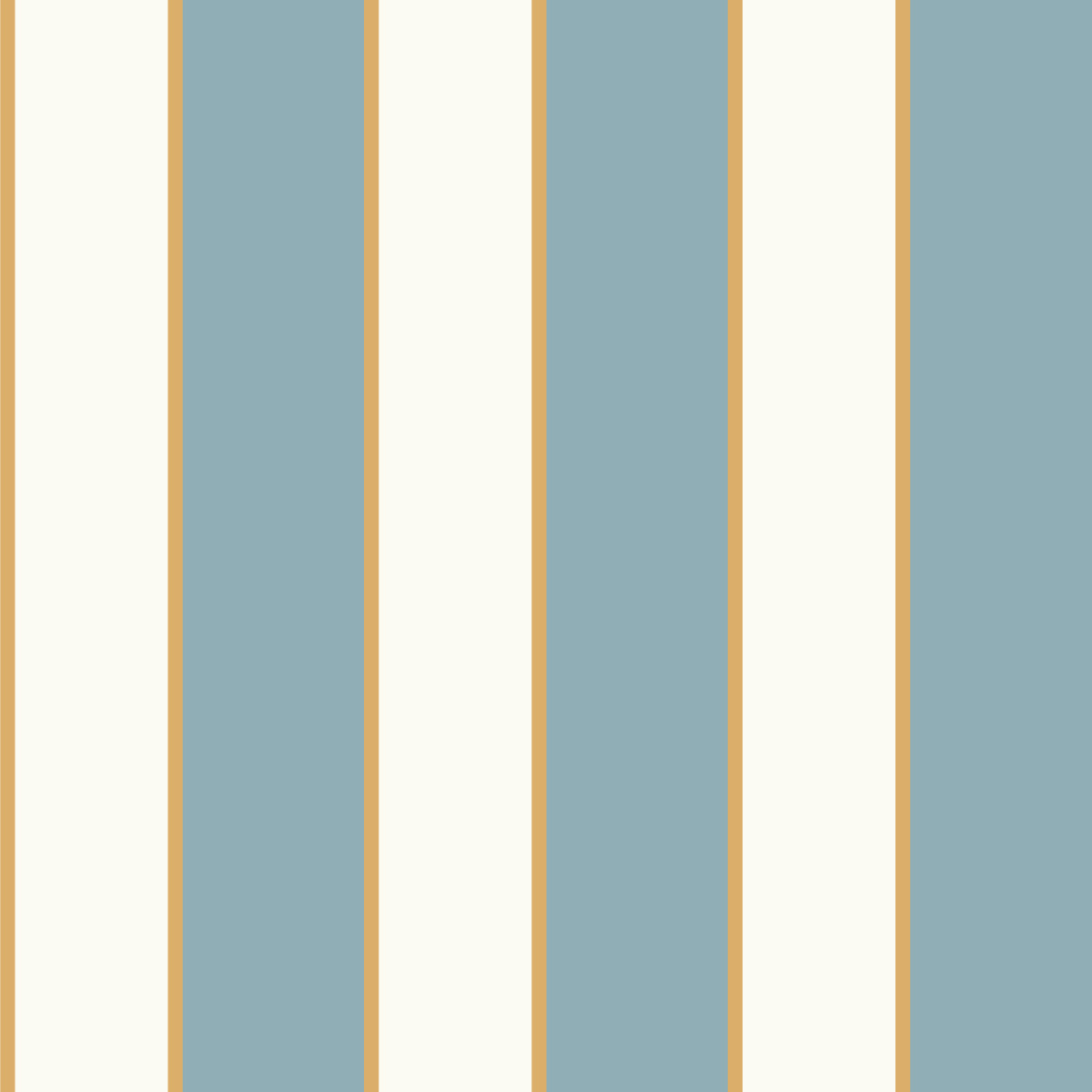 Papier peint rayures bleu corail intissé, HEXOA