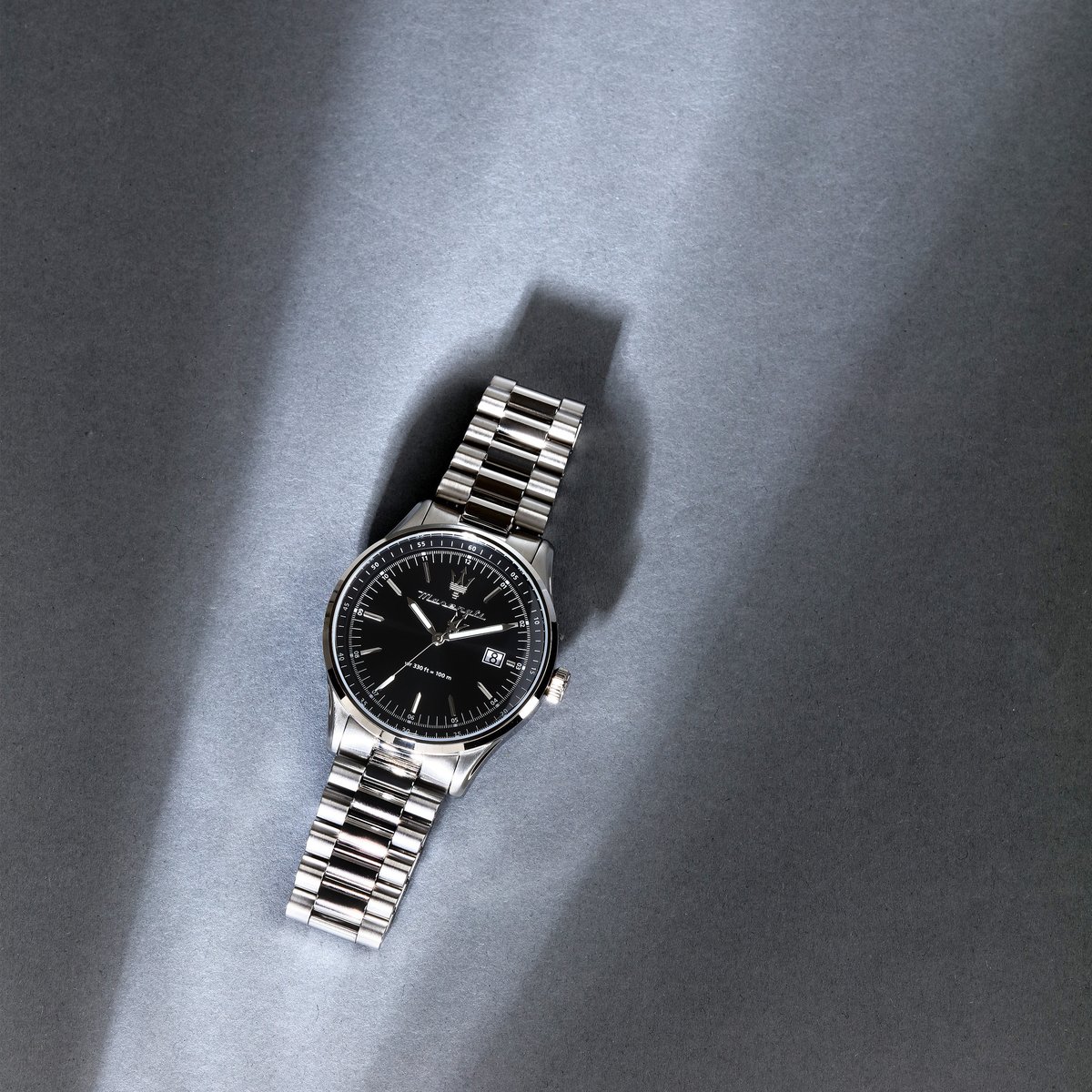 Montre Analogique  SORPASSO argenté noir argenté, MASERATI