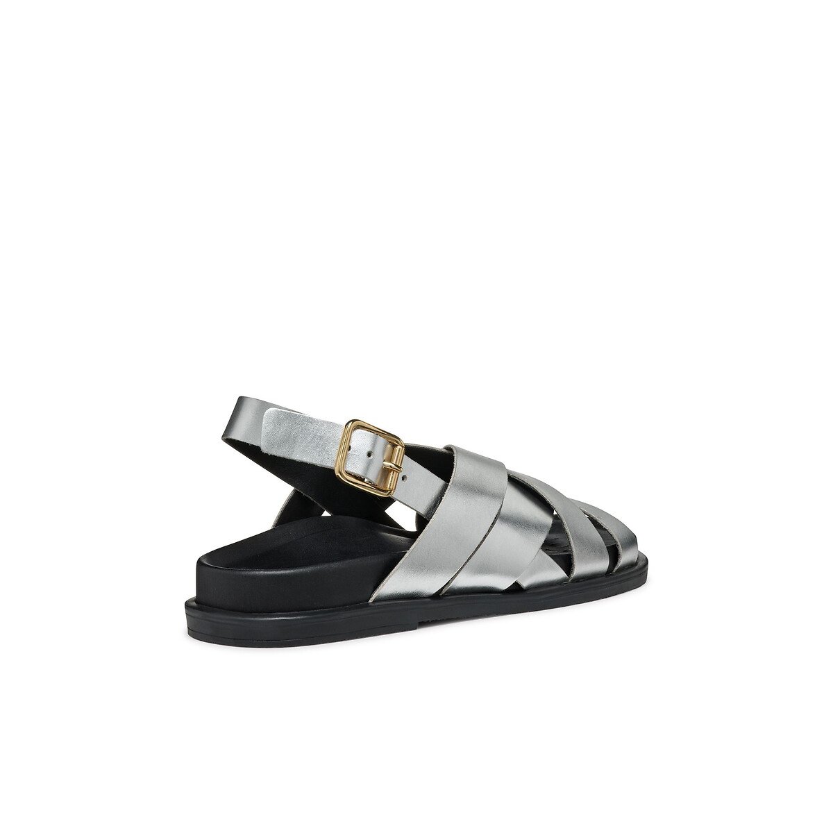 Adelash Leather Flat Sandals silver-coloured, GEOX