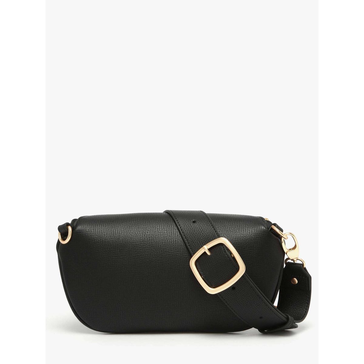 Sac banane Torsade cuir noir, ETRIER