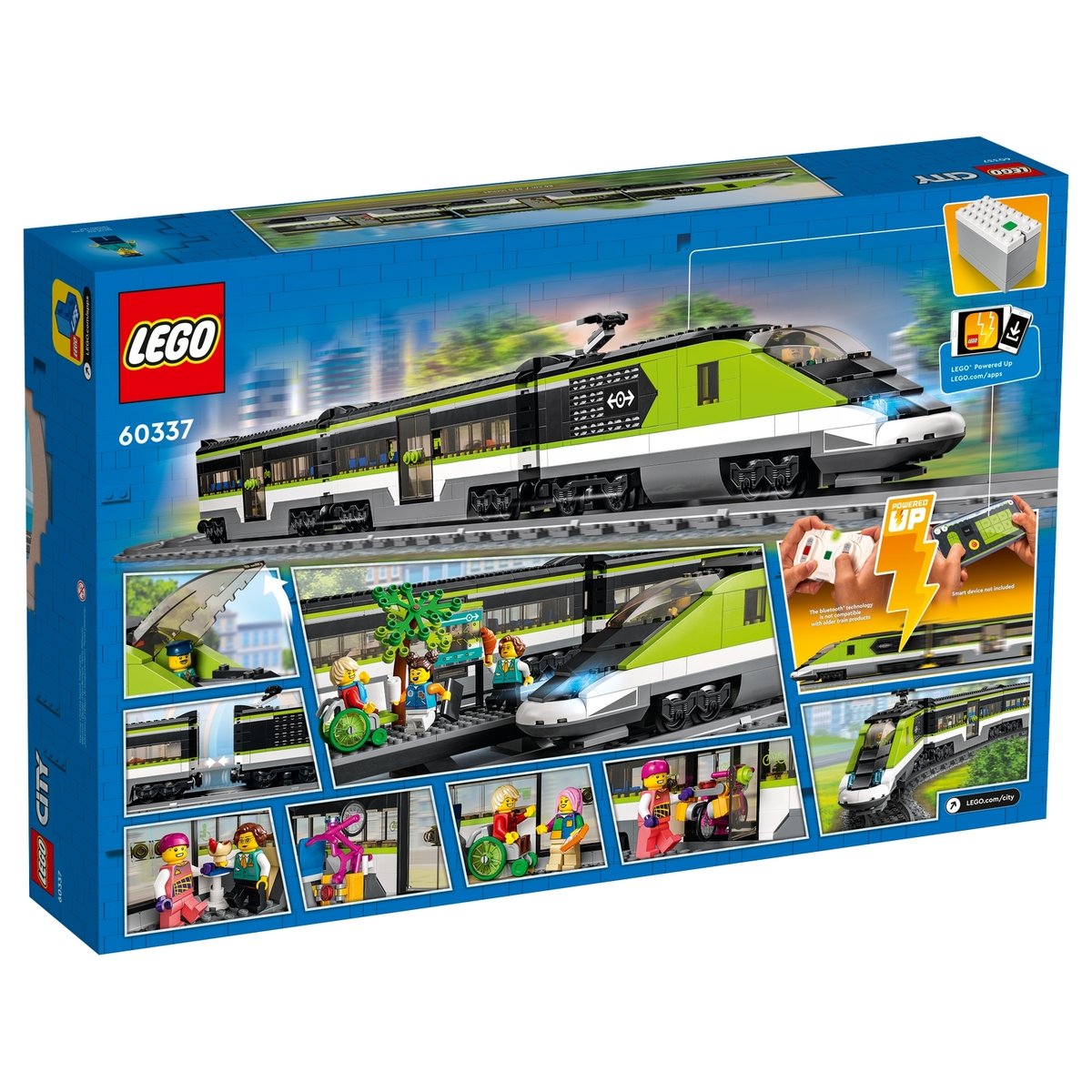 LEGO City - Train de Voyageurs Express avec Locomotive Télécommandée - 60337 multicolore, LEGO