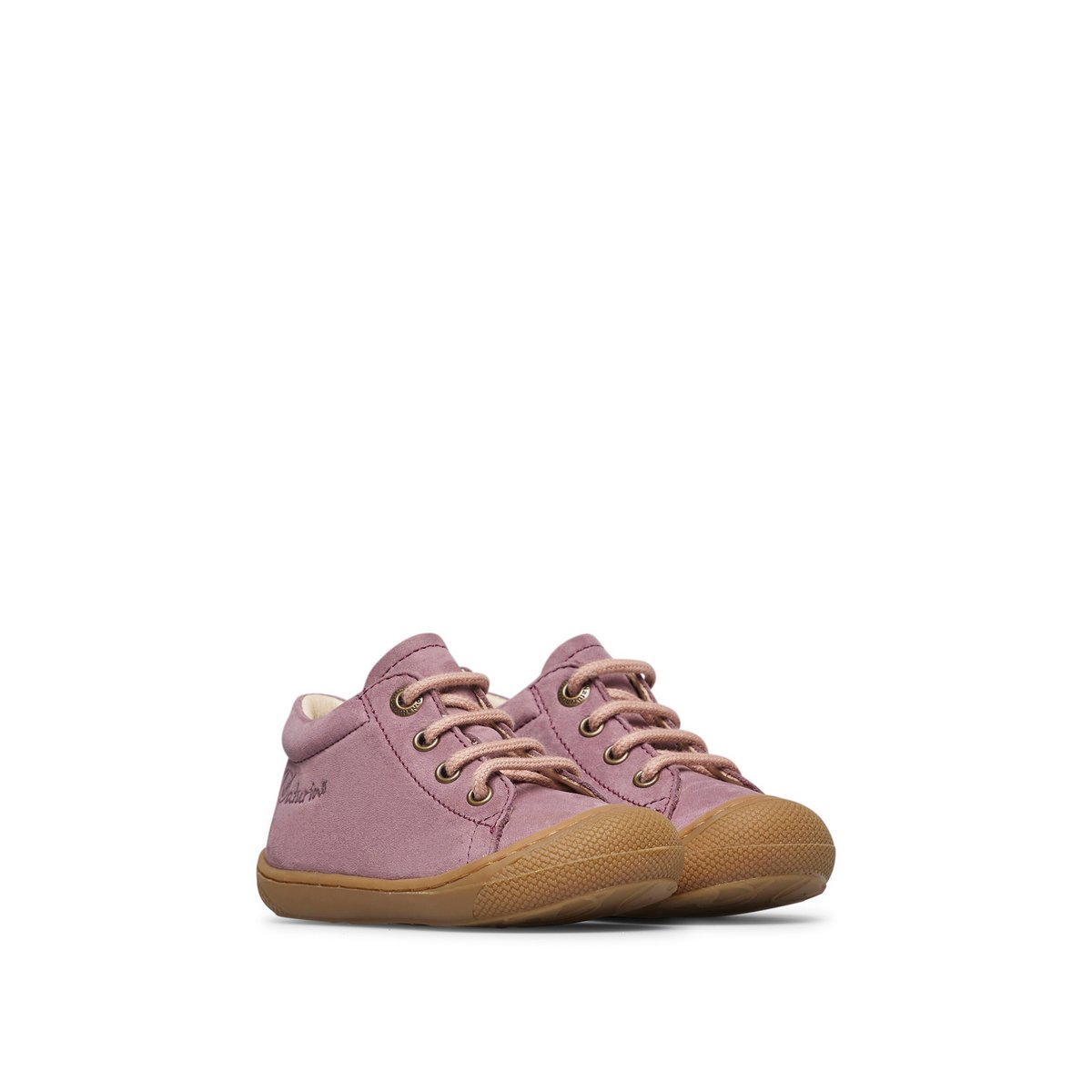 Chaussures premiers pas en suède COCOON prune, NATURINO