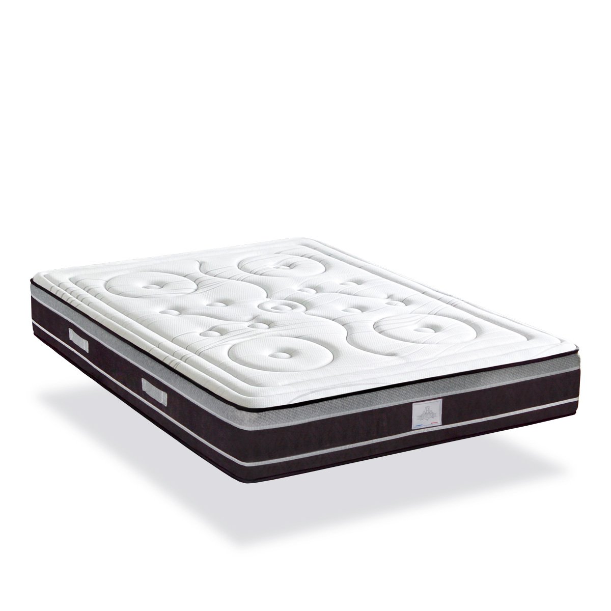 Pack Prêt à dormir DIVIN Matelas Ressorts ensachés + Sommier + Accessoires blanc, HYPSOM