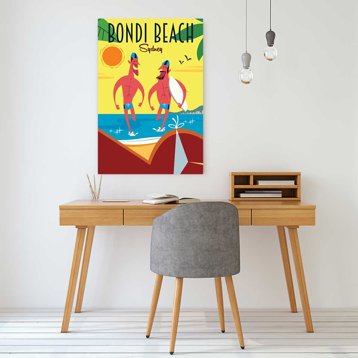 Tableau surf à bondi beach tableau alu dibond, HEXOA