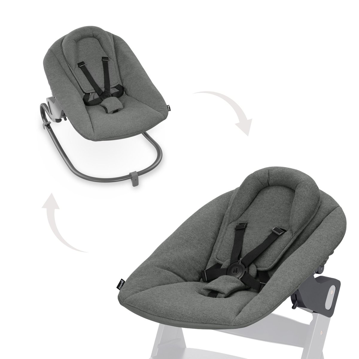 Transat Alpha Bouncer Premium gris, HAUCK