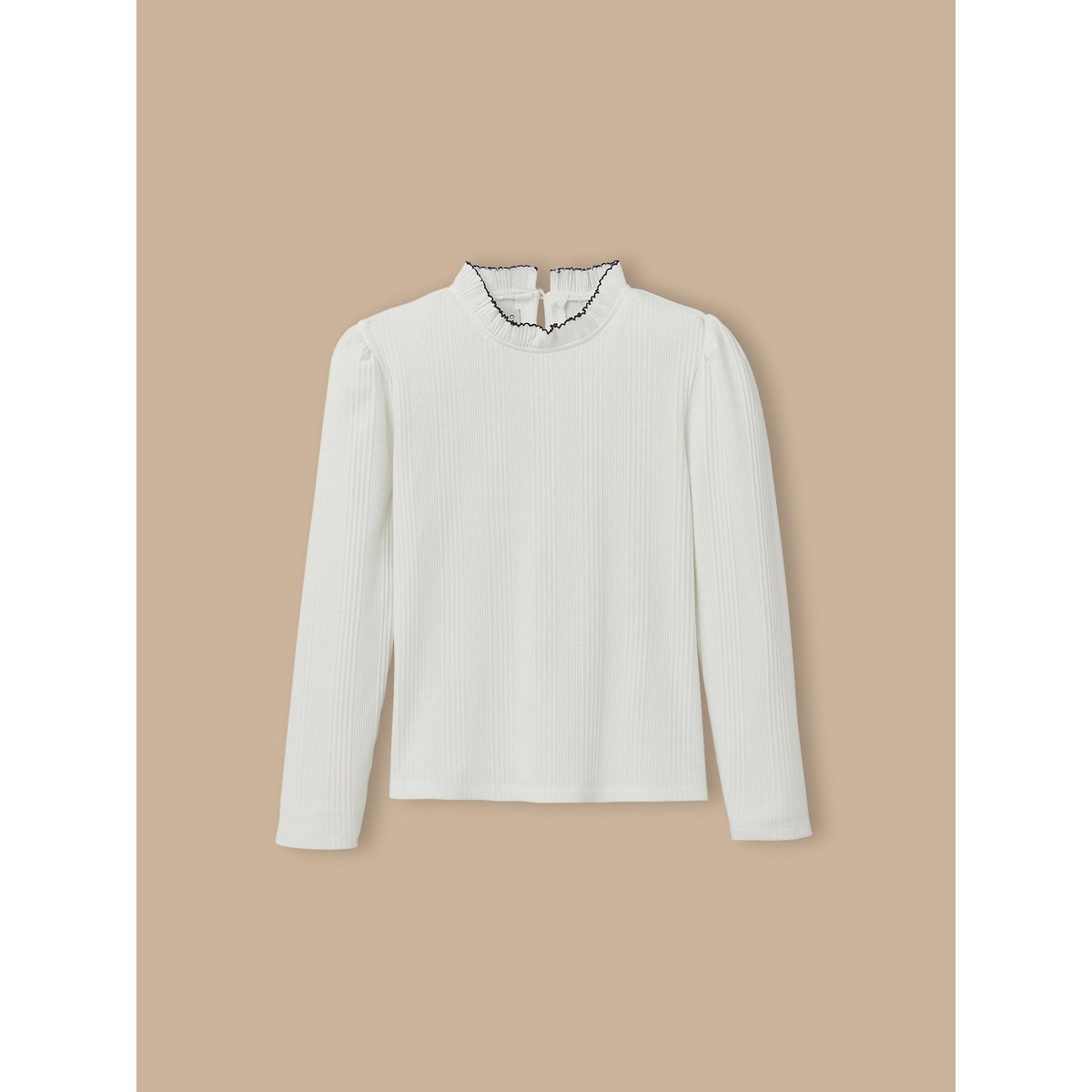 Sous-pull en coton biologique - Collection JUNIOR ecru, CYRILLUS