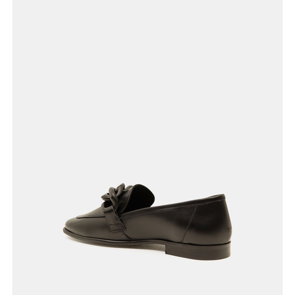 Mocassins Pakita Chaîne En Cuir noir, GALERIES LAFAYETTE