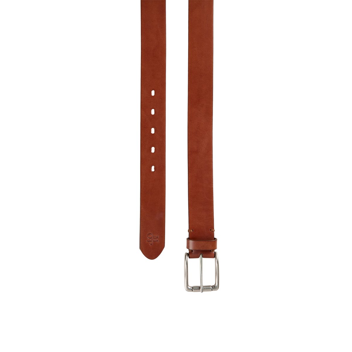 Ceinture en cuir de vache robuste marron foncé, MARC O'POLO