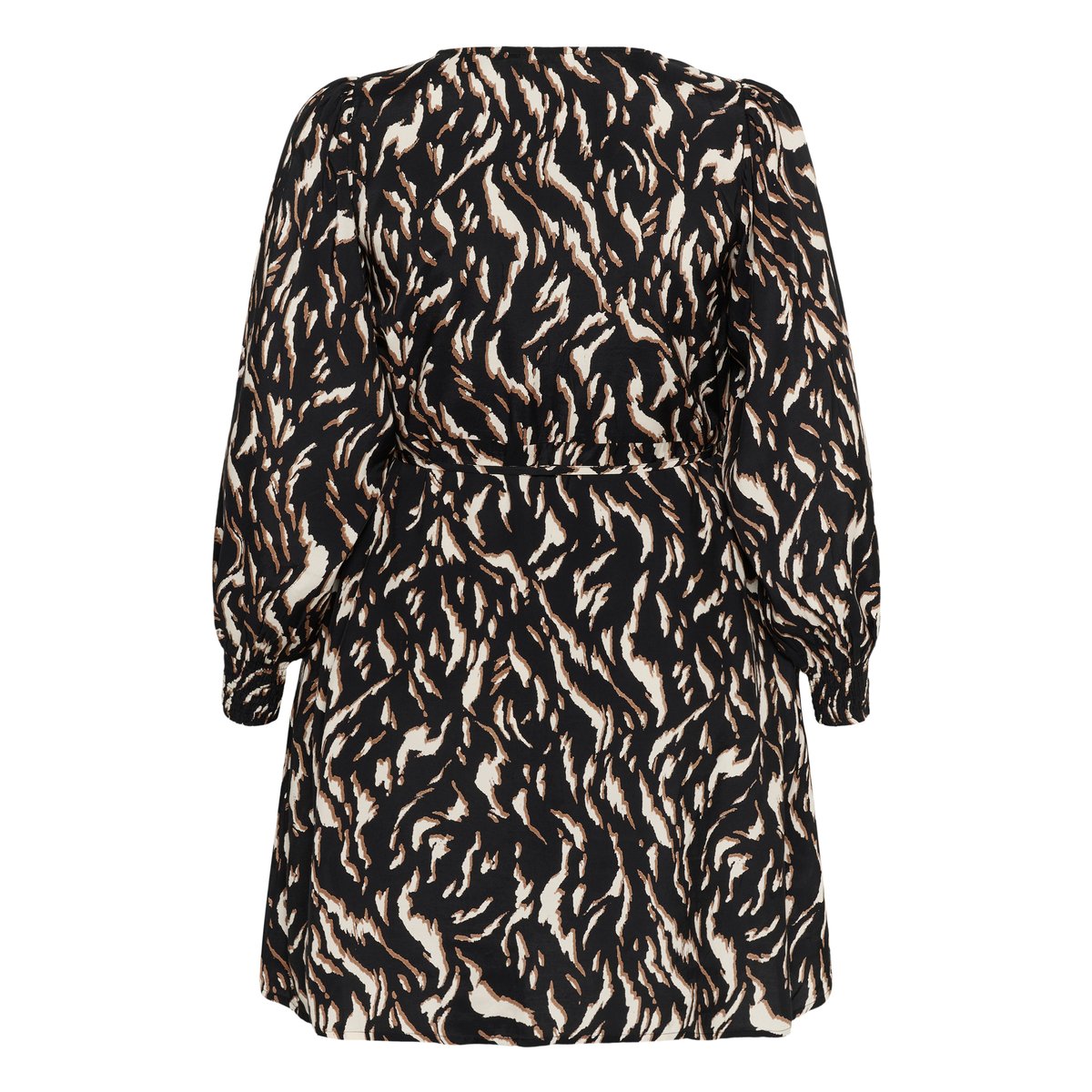 Robe noir marron black/brown graphic animal, KAFFE CURVE