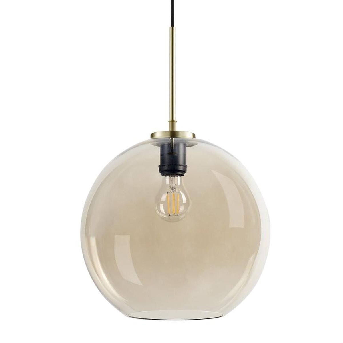 Suspension en Verre et Métal D30 LOOP ambre, DYBERG LARSEN