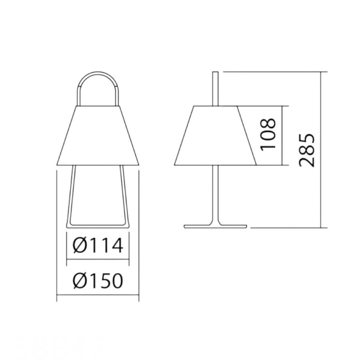 Lampe sans fil extérieur IP44 terracotta mat Lete orange, MILLUMINE